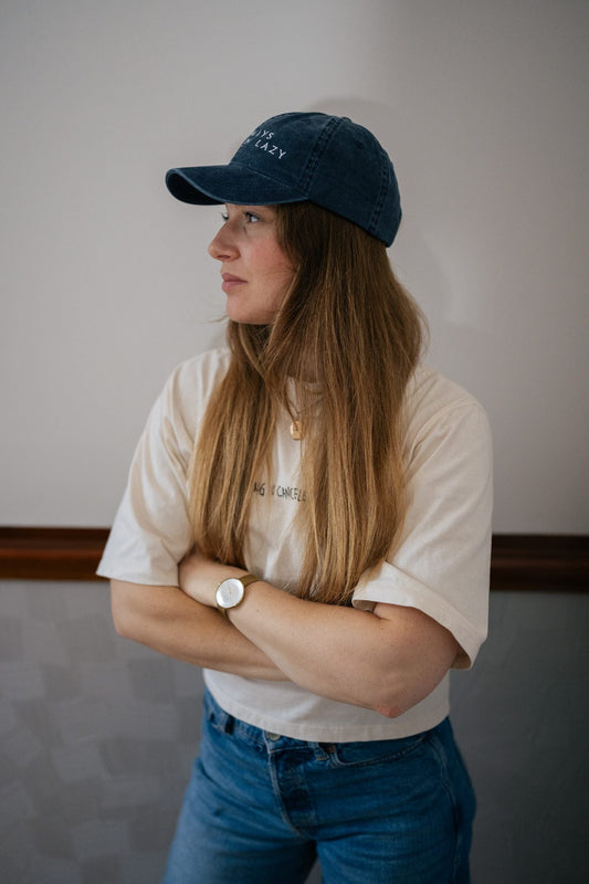 Cap blau - "ALWAYS LATE 'N' LAZY" - LATE 'N' LAZY -