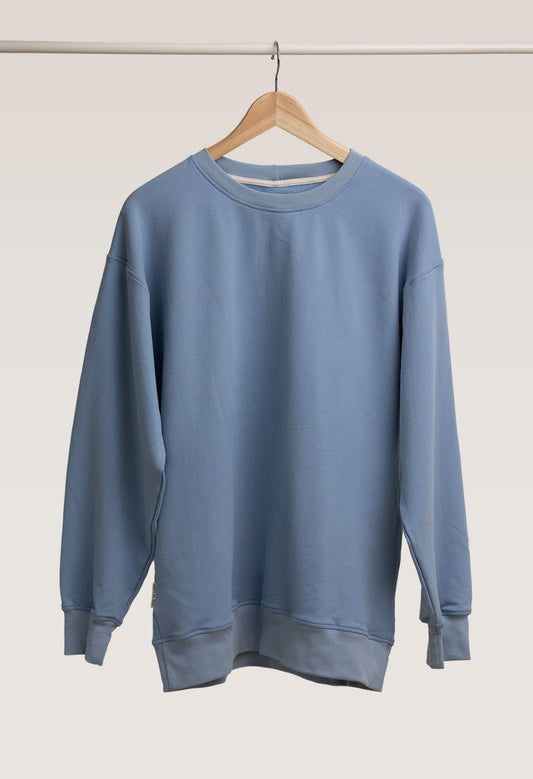 Men's Sweatshirt Classic - Blue Shadow - LATE 'N' LAZY -