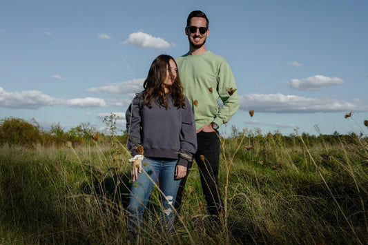 Women's Sweatshirt Cropped - Anthrazit - LATE 'N' LAZY -