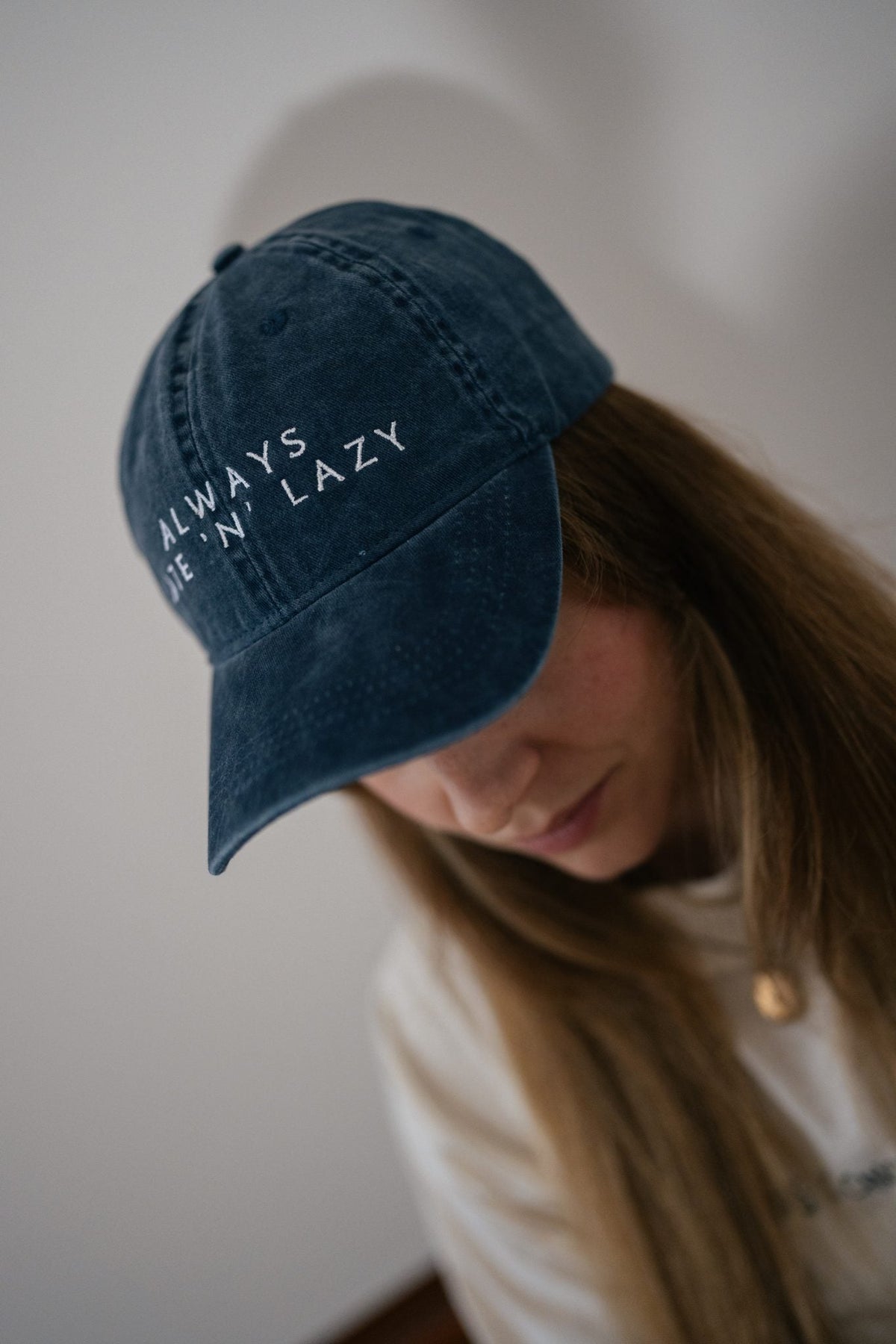 Cap blau - "ALWAYS LATE 'N' LAZY" - LATE 'N' LAZY -