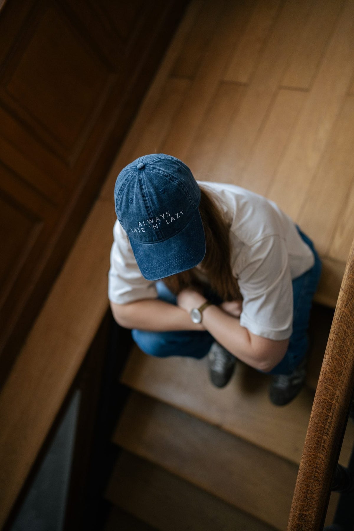 Cap blau - "ALWAYS LATE 'N' LAZY" - LATE 'N' LAZY -