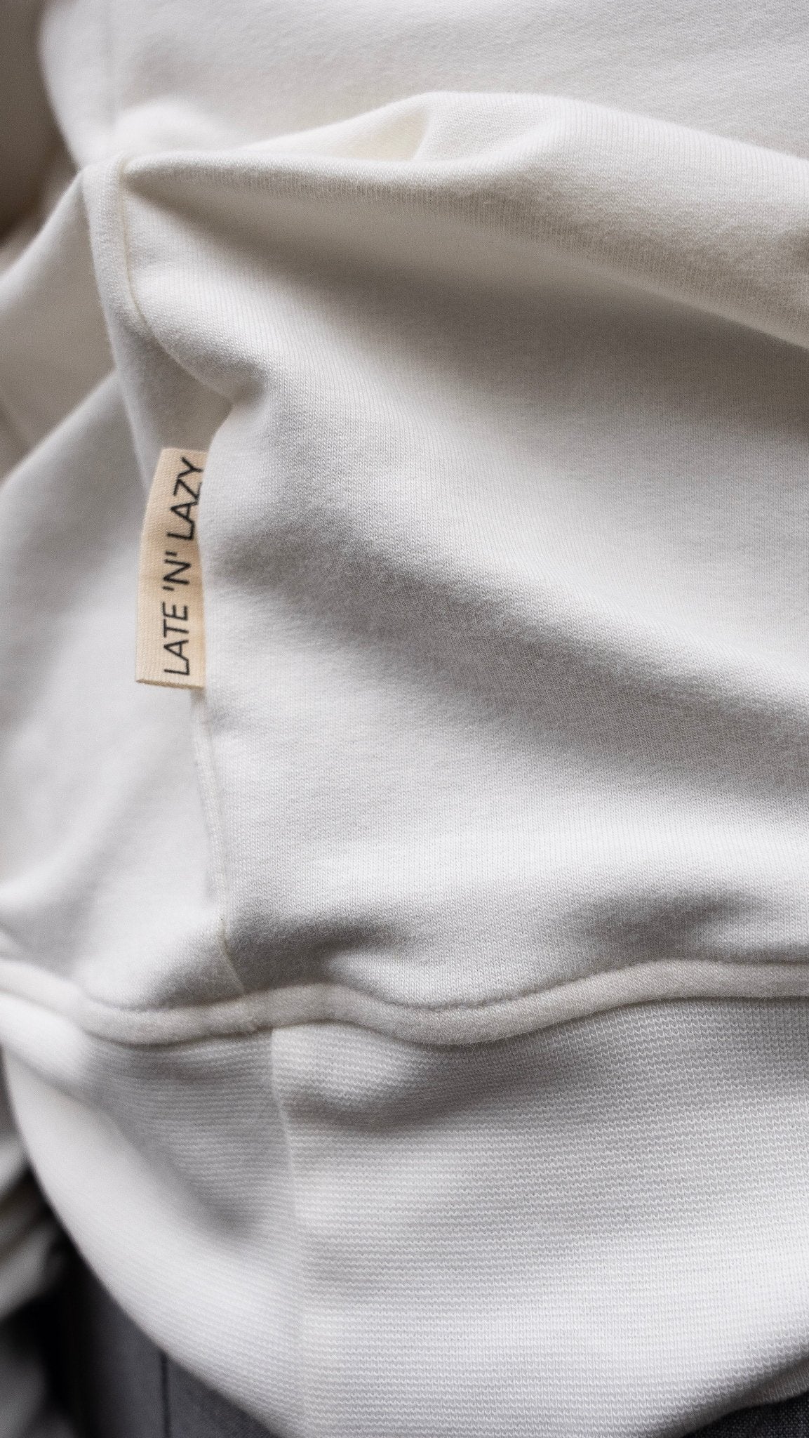 Men's Classic Sweatshirt - Ecru - LATE 'N' LAZY - 