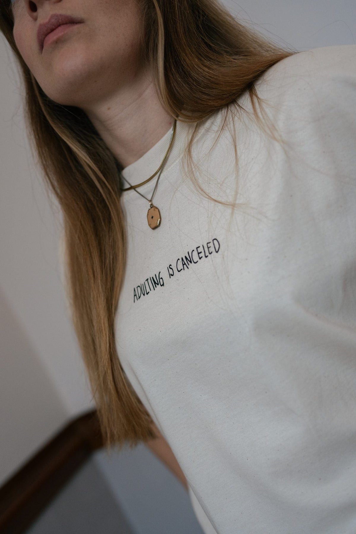 T-Shirt Classic "ADULTING IS CANCELED" - LATE 'N' LAZY -