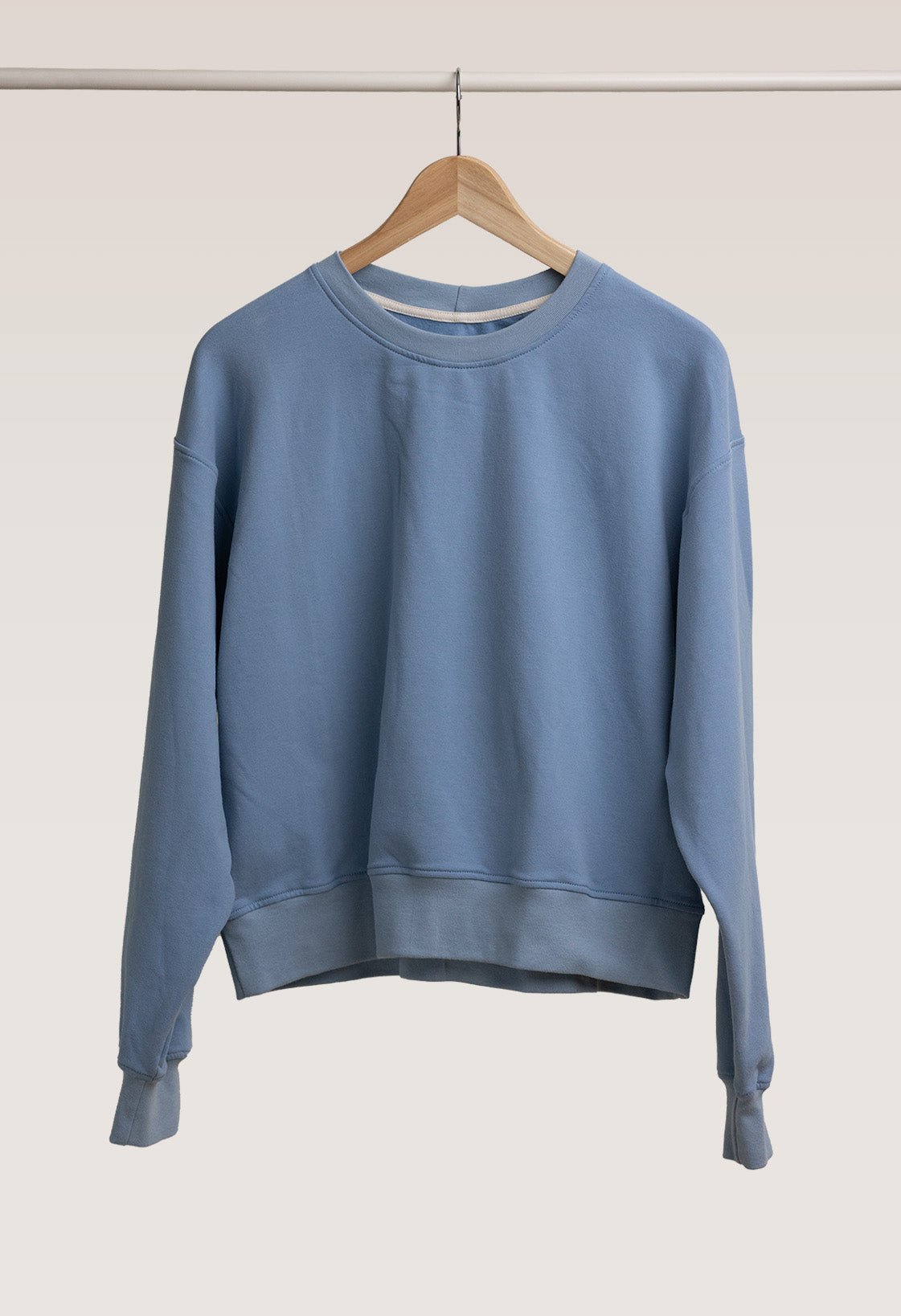 Women's Sweatshirt Cropped - Blue Shadow - LATE 'N' LAZY -