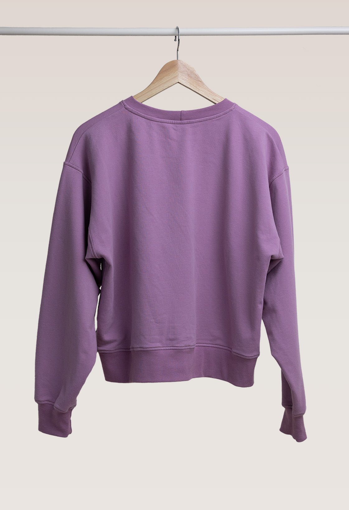 Women's Sweatshirt Cropped - Lavender - LATE 'N' LAZY -